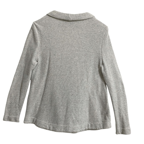 LOFT Grey Open Cotton Cardigan Medium Weight - Sz S - Picture 3 of 8